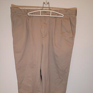 Pant, Gap, Relaxed Fit, Khaki, Pleated, 40x34
